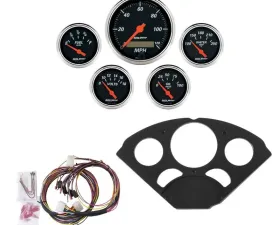 AutoMeter GAUGE KIT; 5 PC; CHEVY 55-56; MPH/FUEL/OILP/WTMP/BAT; DB Chevrolet 1955-1956