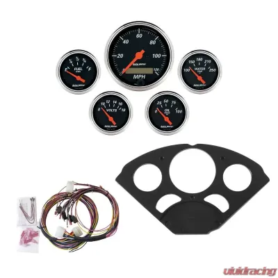 AutoMeter GAUGE KIT; 5 PC; CHEVY 55-56; MPH/FUEL/OILP/WTMP/BAT; DB Chevrolet 1955-1956 - 7055-DB