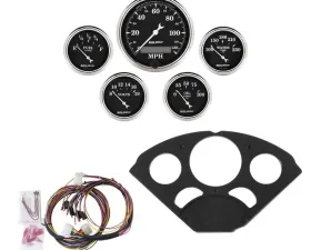 AutoMeter GAUGE KIT; 5 PC; CHEVY 55-56; MPH/FUEL/OILP/WTMP/BAT; OTB Chevrolet 1955-1956