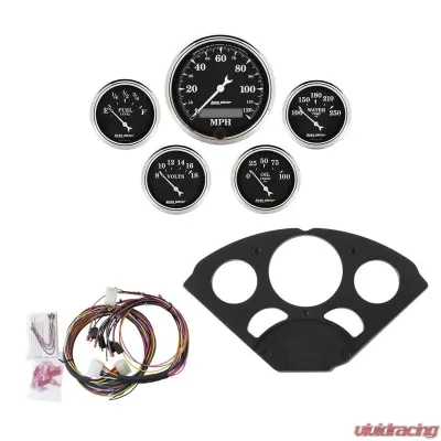 AutoMeter GAUGE KIT; 5 PC; CHEVY 55-56; MPH/FUEL/OILP/WTMP/BAT; OTB Chevrolet 1955-1956 - 7055-OTB
