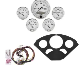 AutoMeter GAUGE KIT; 5 PC; CHEVY 55-56; MPH/FUEL/OILP/WTMP/BAT; OTW Chevrolet 1955-1956