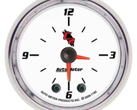 AutoMeter GAUGE; CLOCK; 2 1/16in.; 12HR; ANALOG; C2