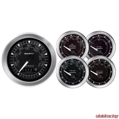 AutoMeter GAUGE KIT; 5 PC.; 3 3/8in./2 1/16in.; ELEC. SPEEDOMETER; CHRONO - 8100