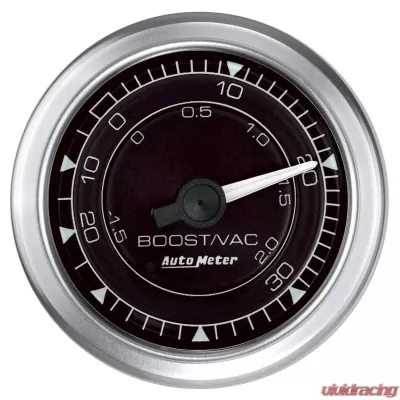 AutoMeter GAUGE; VAC/BOOST; 2 1/16in.; 30INHG-30PSI; MECHANICAL; CHRONO - 8103