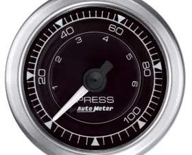 AutoMeter GAUGE; PRESS; 2 1/16in.; 100PSI; MECH; CHRONO