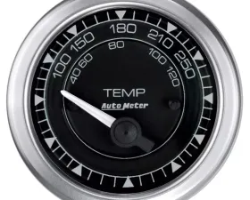 AutoMeter GAUGE; TEMP; 2 1/16in.; 250deg.F; ELEC; CHRONO