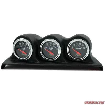 AutoMeter GAUGE KIT; 3 PC; WRANGLER (JK) 07-10; OIL PSI/AXLE TEMP/VOLT Jeep Wrangler 2007-2010 - 8200