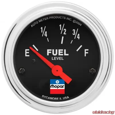 AutoMeter GAUGE; FUEL LEVEL; 2-1/16in.; 73 E/8-12 F; ELEC; MOPAR CLASSIC - 880785