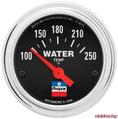 AutoMeter GAUGE; WATER TEMP; 2-1/16in.; 100-250`F; ELEC; MOPAR CLASSIC - 880787