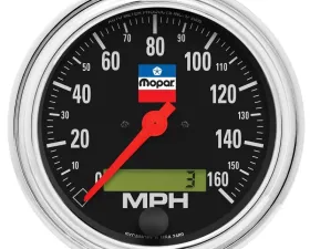 AutoMeter GAUGE; SPEEDOMETER; 3-3/8in.; 160 MPH; ELEC. PROGRAMMABLE; MOPAR CLASSIC