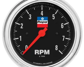 AutoMeter GAUGE; TACHOMETER; 3-3/8in.; 8;000 RPM; 4;6;8 CYL; IN-DASH; MOPAR CLASSIC