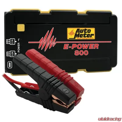 AutoMeter JUMP STARTER; EMERGENCY BATTERY PACK; 12V; 800A PEAK; 1800 mAh - EP-800
