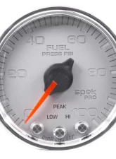 AutoMeter GAUGE; FUEL PRESS; 2 1/16in.; 100PSI; STEPPER MOTOR W/PEAK/WARN; SLVR/CHRM; SPEK                                     - P31421 - Image 3