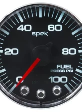 AutoMeter GAUGE; FUEL PRESS; 2 1/16in.; 100PSI; STEPPER MOTOR W/PEAK/WARN; BLK/CHRM; SPEK                                     - P314318 - Image 2