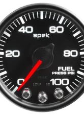 AutoMeter GAUGE; FUEL PRESS; 2 1/16in.; 100PSI; STEPPER MOTOR W/PEAK/WARN; BLK/BLK; SPEK                                     - P31432 - Image 2