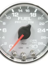 AutoMeter GAUGE; FUEL PRESS; 2 1/16in.; 30PSI; STEPPER MOTOR W/PEAK/WARN; WHT/CHRM; SPEK                                     - P31611 - Image 2