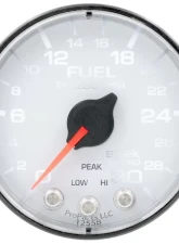 AutoMeter GAUGE; FUEL PRESS; 2 1/16in.; 30PSI; STEPPER MOTOR W/PEAK/WARN; WHT/BLK; SPEK                                     - P316128 - Image 2