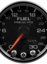 AutoMeter GAUGE; FUEL PRESS; 2 1/16in.; 30PSI; STEPPER MOTOR W/PEAK/WARN; BLK/BLK; SPEK                                     - P31632 - Image 3