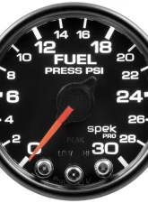 AutoMeter GAUGE; FUEL PRESS; 2 1/16in.; 30PSI; STEPPER MOTOR W/PEAK/WARN; BLK/BLK; SPEK                                     - P31632 - Image 2