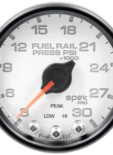 AutoMeter GAUGE; RAIL PRESS; 2 1/16in.; 30KPSI; STEPPER MOTOR W/PEAK/WARN; WHT/BLK; SPEK                                     - P32112 - Image 3