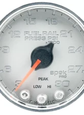 AutoMeter GAUGE; RAIL PRESS; 2 1/16in.; 30KPSI; STEPPER MOTOR W/PEAK/WARN; SLVR/CHRM; SPEK                                     - P32121 - Image 3