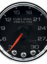 AutoMeter GAUGE; RAIL PRESS; 2 1/16in.; 30KPSI; STEPPER MOTOR W/PEAK/WARN; BLK/CHRM; SPEK                                     - P32131 - Image 3