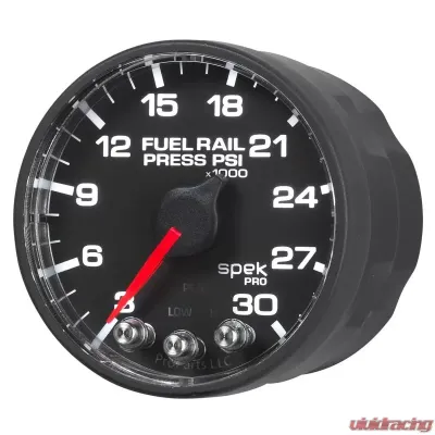 AutoMeter GAUGE; RAIL PRESS; 2 1/16in.; 30KPSI; STEPPER MOTOR W/PEAK/WARN; BLK/BLK; SPEK - P321328