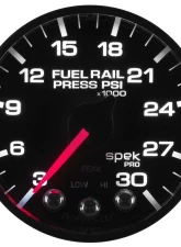 AutoMeter GAUGE; RAIL PRESS; 2 1/16in.; 30KPSI; STEPPER MOTOR W/PEAK/WARN; BLK/BLK; SPEK                                     - P321328 - Image 5