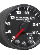 AutoMeter GAUGE; RAIL PRESS; 2 1/16in.; 30KPSI; STEPPER MOTOR W/PEAK/WARN; BLK/BLK; SPEK                                     - P321328 - Image 6