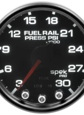 AutoMeter GAUGE; RAIL PRESS; 2 1/16in.; 30KPSI; STEPPER MOTOR W/PK/WRN; BLK/SMK/BLK; SPEK                                     - P32152 - Image 2