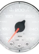 AutoMeter GAUGE; TRANS TEMP; 2 1/16in.; 300deg.F; STEPPER MOTOR W/PK/WRN; WHT/CHRM; SPEK-P                                     - P342118 - Image 2