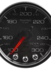 AutoMeter GAUGE; TRANS TEMP; 2 1/16in.; 300deg.F; STEPPER MOTOR W/PEAK/WRN; BLK/BLK; SPEK-                                     - P34232 - Image 3