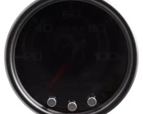 AutoMeter GAUGE; WATER PRESS; 2 1/16in.; 120PSI; STEPPER MTR W/PK/WRN; BLK/SMOKE/BLK; SPEK