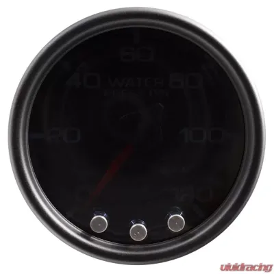 AutoMeter GAUGE; WATER PRESS; 2 1/16in.; 120PSI; STEPPER MTR W/PK/WRN; BLK/SMOKE/BLK; SPEK - P34552