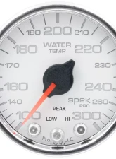 AutoMeter GAUGE; WATER TEMP; 2 1/16in.; 300deg.F; STEPPER MOTOR W/PEAK/WARN; WHT/CHRM; SPE                                     - P34611 - Image 3