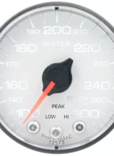 AutoMeter GAUGE; WATER TEMP; 2 1/16in.; 300deg.F; STEPPER MOTOR W/PEAK/WARN; WHT/BLK; SPEK                                     - P346128 - Image 2
