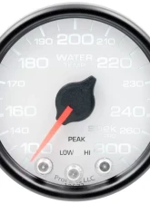 AutoMeter GAUGE; WATER TEMP; 2 1/16in.; 300deg.F; STEPPER MOTOR W/PEAK/WARN; WHT/BLK; SPEK                                     - P34612 - Image 2