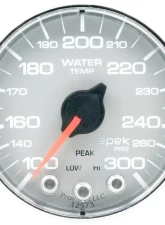 AutoMeter GAUGE; WATER TEMP; 2 1/16in.; 300deg.F; STEPPER MOTOR W/PEAK/WARN; SLVR/CHRM; SP                                     - P346218 - Image 2