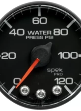 AutoMeter GAUGE; WATER PRESS; 2 1/16in.; 120PSI; STEPPER MOTOR W/PK/WARN; SENSOR NOT INCL                                     - P349328 - Image 3