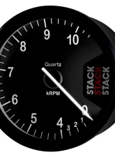 AutoMeter TACHOMETER; CLUBMAN; 80MM; BLACK; 0-4-10.5K RPM                                     - ST200-04105 - Image 2