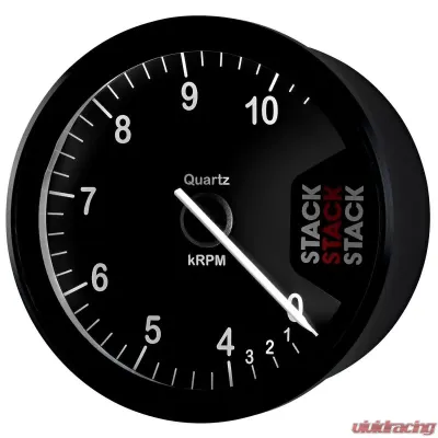 AutoMeter TACHOMETER; CLUBMAN; 80MM; BLACK; 0-4-10.5K RPM - ST200-04105