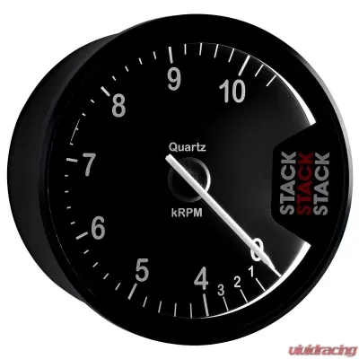 AutoMeter TACHOMETER; CLUBMAN; 80MM; BLACK; 0-4-10.5K RPM - ST200-04105