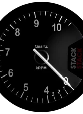 AutoMeter TACHOMETER; CLUBMAN; 80MM; BLACK; 0-4-10.5K RPM                                     - ST200-04105 - Image 3