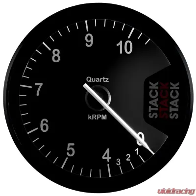 AutoMeter TACHOMETER; CLUBMAN; 80MM; BLACK; 0-4-10.5K RPM - ST200-04105