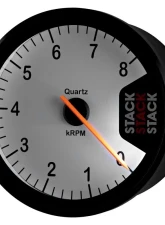 AutoMeter TACHOMETER; CLUBMAN; 80MM; WHITE; 0-8K RPM                                     - ST200-08W - Image 5