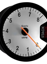 AutoMeter TACHOMETER; CLUBMAN; 80MM; WHITE; 0-8K RPM                                     - ST200-08W - Image 3