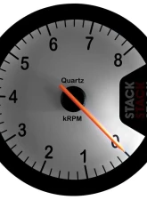 AutoMeter TACHOMETER; CLUBMAN; 80MM; WHITE; 0-8K RPM                                     - ST200-08W - Image 2