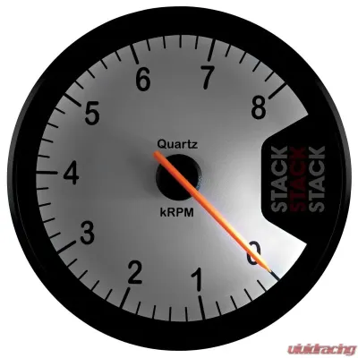 AutoMeter TACHOMETER; CLUBMAN; 80MM; WHITE; 0-8K RPM - ST200-08W