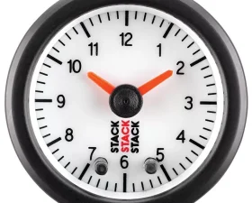 AutoMeter GAUGE; ANALOG CLOCK; WHT