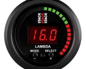 AutoMeter GAUGE; WIDEBAND AIR-FUEL RATIO (LAMBDA); PRO-CONTROL; 52MM; BLK